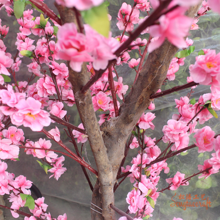 仿真桃花树是一棵能满足你心中“桃花源”的仿真树